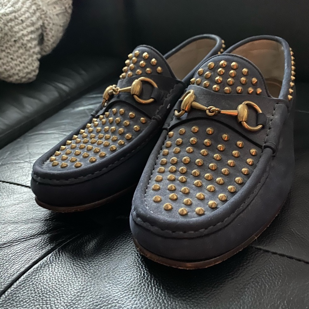 Gucci studded loafers